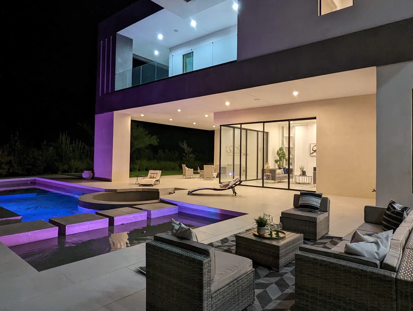 Luxury outdoor setup for home staging in Las Vegas
